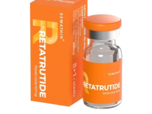 Strate Labs Retatrutide 60 mg research peptide vial and package