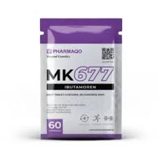 MK 677 ibutamoren packaged product with 60-count container